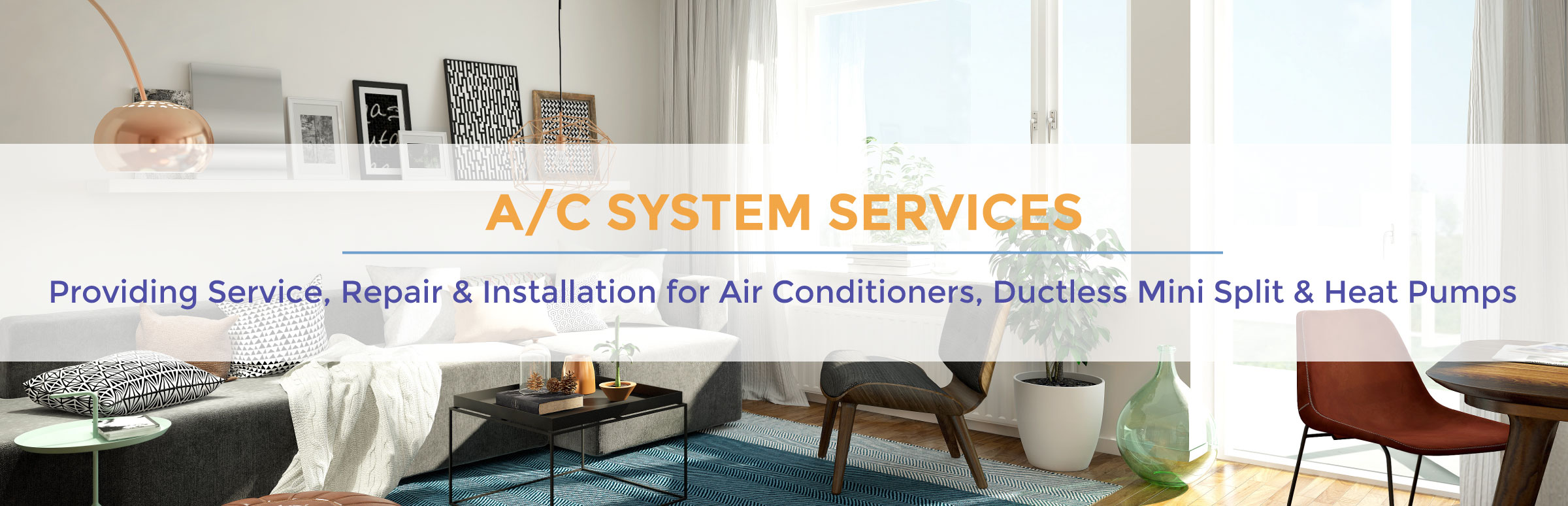 We provide service and repair for air conditioners, ductless split systems and heat pumps!